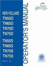 Manuel d'utilisation pdf du tracteur Claas TN55D, TN55S, TN65D, TN65S, TN70D, TN70S, TN75D, TN75S