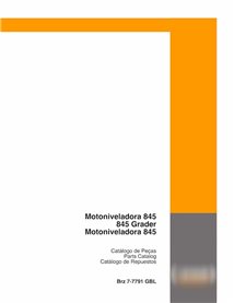 Case 845 niveladora pdf catálogo de piezas PT