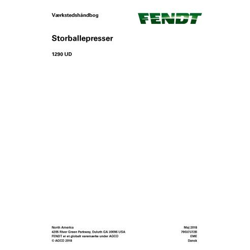 Presse à balles Fendt 1290 UD Manuel d'entretien de l'atelier PDF DK - Fendt manuels - FENDT-79037372B