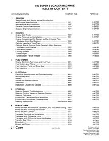 Manuel d'entretien PDF de la chargeuse-pelleteuse Case 580SE
