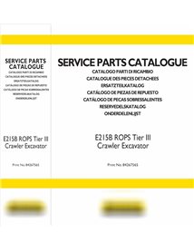 Catalogue de pièces détachées pour pelle sur chenilles New Holland E215B Tier III au format PDF