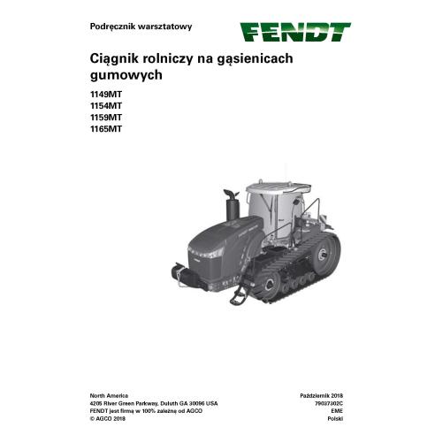 Fendt 1149MT, 1154MT, 1159MT, 1165MT tractor de orugas de caucho pdf taller manual de servicio PL - Fendt manuales