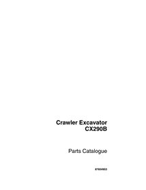Catálogo de peças em pdf da escavadeira Case CX290B