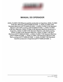 Case AXIAL-FLOW 5150 combine pdf operator's manual PT