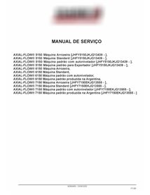 Manual de serviço em pdf da colheitadeira Case AXIAL-FLOW 5150, 6150, 7150 PT