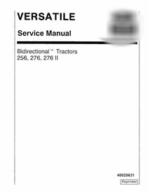 Manual de servicio en formato PDF del tractor New Holland Ford 256, 276, 276 II