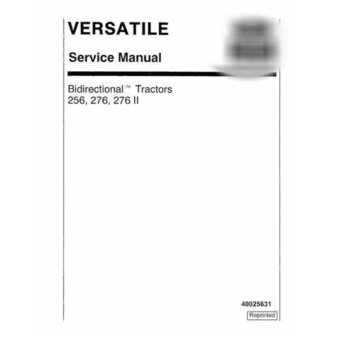 New Holland Ford 256, 276, 276 II tractor pdf service manual 