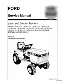 New Holland Ford Series 09GN- lawn tractor pdf service manual 