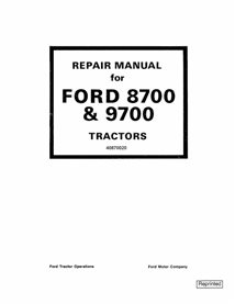 Manuel d'entretien PDF du tracteur New Holland Ford 8700, 9700