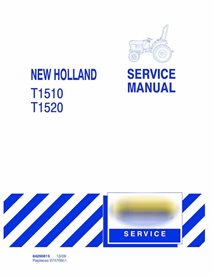 Manual de serviço do trator New Holland T1510, T1520 em pdf