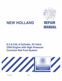 New Holland 8.3 and 9.0L 6 Cylinder, 24 Valve CNH engine pdf repair manual 