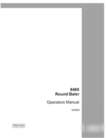 Manuel d'utilisation PDF de la presse à balles Case 8580 SN CFH0026653 et suivantes