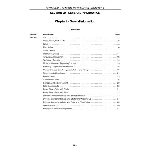 Manual de serviço em PDF da enfardadeira Case RBX453, RBX463, RBX553, RBX563