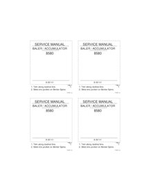 Manual de servicio en PDF de la empacadora Case 8580