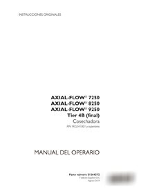Case Axial Flow 7250, 8250, 9250 PIN YKG241001 - manual do operador em PDF ES (51564372)