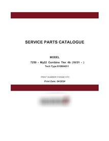 Case Axial Flow 7250 MY22- combine pdf parts catalog  (510584011PC)
