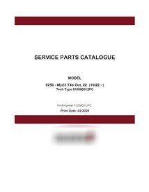 Catálogo de piezas en PDF de la cosechadora Case Axial Flow 8250 MY23 (510590012PC)