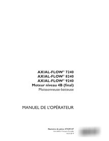 Manuel d'utilisation PDF de la moissonneuse-batteuse Case Axial Flow 7240, 8240, 9240 Tier 4B FR (47429127)