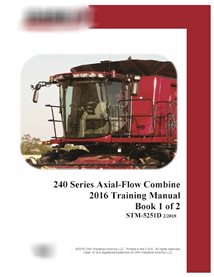 Manual de treinamento de serviço em PDF para colheitadeiras Case Axial Flow 7240, 8240 e 9240 de 2016 (STM5251D)