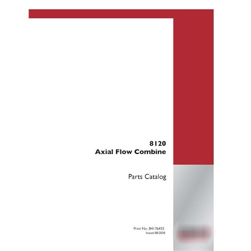 Catálogo de peças em PDF da colheitadeira Case Axial Flow 8120 (84176455)