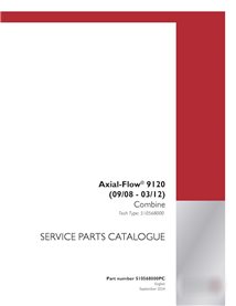 Catalogue de pièces détachées pour la table de mixage Case Axial Flow 9120 (pdf) (510568000PC)