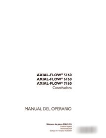 Manual del operador de las cosechadoras Case Axial Flow 5160, 6160 y 7160 (PDF) (92643496)