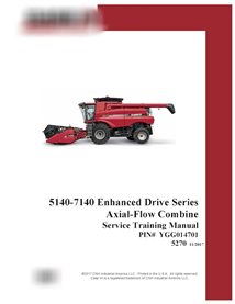 Case Axial Flow 5140, 6140, 7140 PIN YGG014701- combine pdf service training manual  (STM5270)