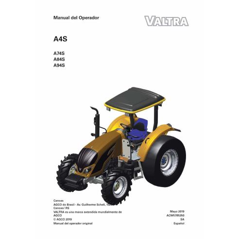 Valtra A74S, A84S, A94S tractor pdf operator's manual ES - Valtra manuals