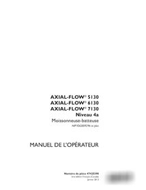 Manual del operador de la cosechadora Case Axial Flow 5130, 6130, 7130 PIN YDG009296 (PDF, FR) (47425398)
