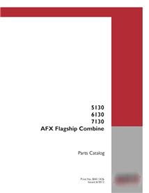 Catálogo de piezas en PDF de las cosechadoras Case Axial Flow 5130, 6130 y 7130 (84411426)