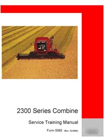 Manual de capacitación de servicio en PDF para las cosechadoras Case Axial Flow 2344, 2366 y 2388 (84125963)