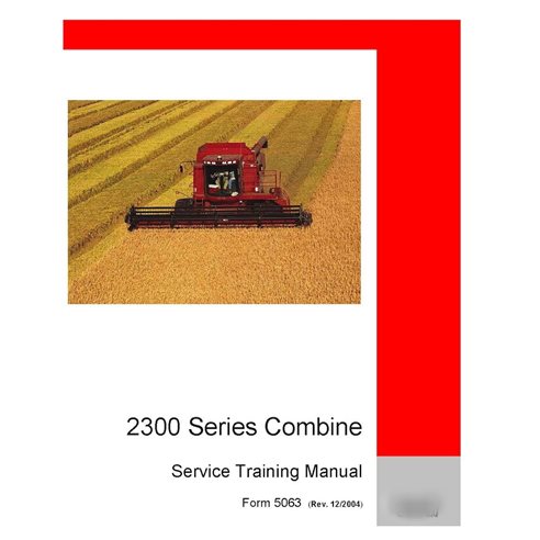 Manual de treinamento de serviço em PDF para colheitadeiras Case Axial Flow 2344, 2366 e 2388 (84125963)