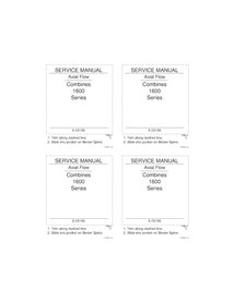 Manual de serviço em PDF para colheitadeiras Case 1600, 1620, 1640, 1660, 1680 e 1688 (8-29186)