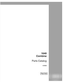Catalogue de pièces détachées pour la combinaison Case Axial Flow 1640 (8-5603)