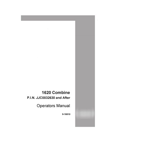 Case Axial Flow 1620 combine pdf operator's manual  (9-16810)