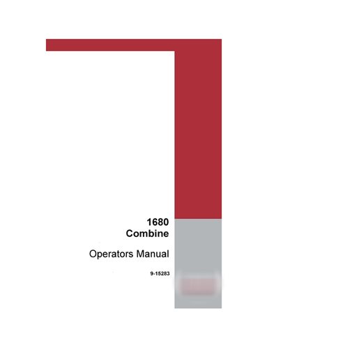 Case Axial Flow 1680 combine pdf operator's manual  (9-15283)