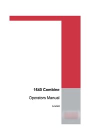Manuel d'utilisation de la moissonneuse-batteuse Case Axial Flow 1640 (pdf) (9-14302)