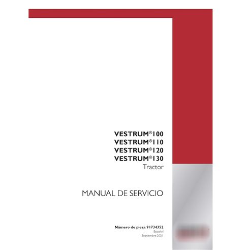 Manual de servicio del tractor Case Vestrum 100, 110, 120 y 130 (PDF, 91734352)