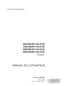 Case Vestrum 100, 110, 120, 130 CVX tractor pdf operator's manual FR (92653359)