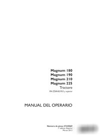 Case Magnum 180, 200, 220, 240 tractor pdf operator's manual ES (47425069)