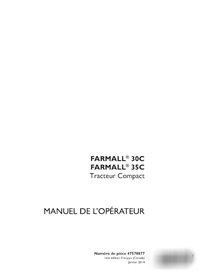 Case Farmall 30C, 35C compact tractor pdf operator's manual FR (47578253)
