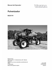 Manual do operador ES do pulverizador autopropelido Valtra BS2517H - Valtra manuais - VALTRA-ACW4664980