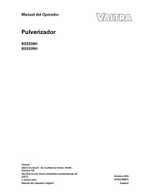 Pulvérisateur automoteur Valtra BS3330H, BS3335H pdf manuel de l'opérateur ES - Valtra manuels - VALTRA-ACW4388870