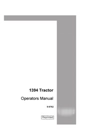 Manuel d'utilisation du tracteur Case 1394 (9-9762) au format PDF
