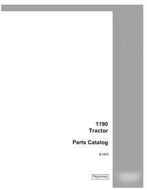 Catálogo de piezas del tractor Case 1190 (PDF, 8-1570)