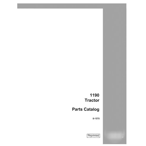 Case 1190 tractor pdf parts catalog  (8-1570)