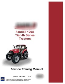 Case Farmall 110A-140A tractor pdf service training manual  (STM -5288)