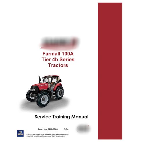 Case Farmall 110A-140A tractor pdf service training manual  (STM -5288)