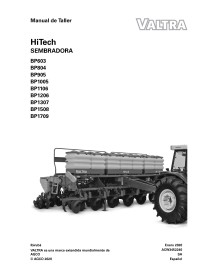 Valtra BP603, BP804, BP905, BP1005, BP1106, BP1206, BP1307, BP1508, BP1709 sembradora pdf manual de servicio de taller ES - V...