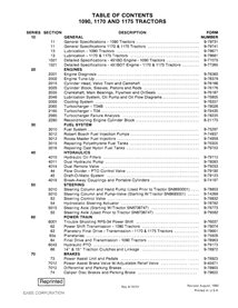 Manuel d'entretien PDF pour tracteurs Case 1090, 1170, 1175 (9-79771)